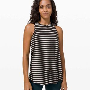 lululemon All Tied Up Tank - Black Stripe - 10